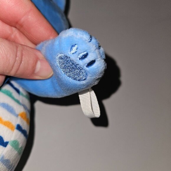 Stepping Stones Blue Teddy Bear Plush 12" Lovey Stuffed Animal Toy - Picture 9 of 9